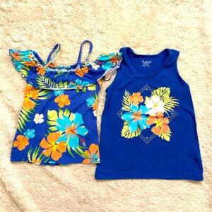 Hawaiian girls tank tops